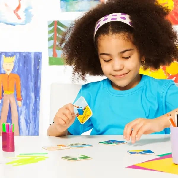 Child playing during therapy